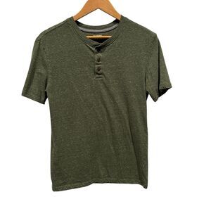 Old Navy Short-Sleeve Henley T-Shirt for Boys Olive Green Size XXL (18)